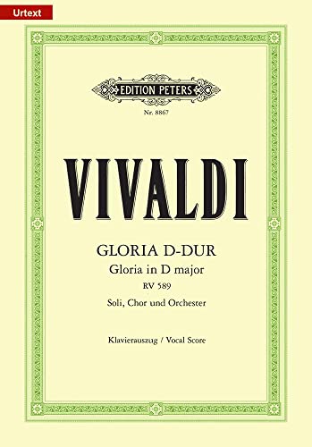Vivaldi Gloria in D major vocal score sheet music cover by Edition Peters.