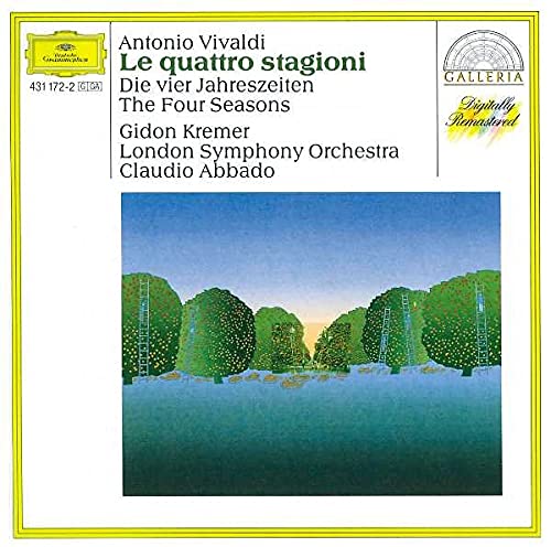 CD cover for Vivaldi’s “The Four Seasons” with a landscape painting.