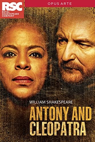 DVD cover for "Antony and Cleopatra" featuring close-ups of two actors.