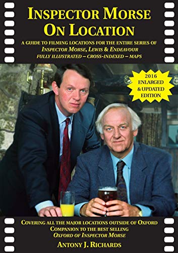 Book with location maps, Inspector Morse and Lewis, Oxford setting, illustrated guide.