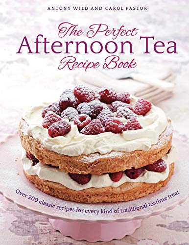 Book cover featuring a raspberry cream cake on a pink stand with text overlay.