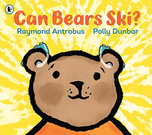 Book cover: a brown bear wearing blue ski goggles smiles forward.