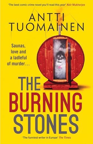 Book cover: yellow background, red sauna illustration, large dark text.