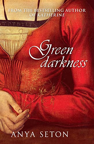 Book cover showing a person in a red dress holding a sprig of herbs.