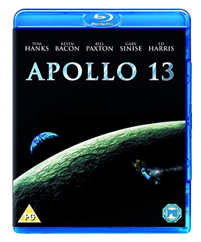 Apollo 13 Blu-ray cover featuring Tom Hanks and a spacecraft in space.