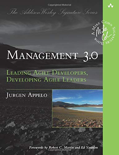 Book cover: “Management 3.0” by Jurgen Appelo, with a landscape image.