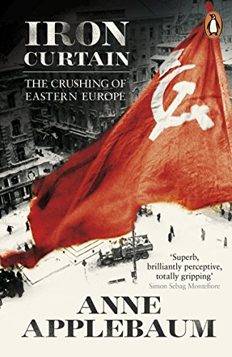 Book cover: “Iron Curtain” with a red flag and city scene.