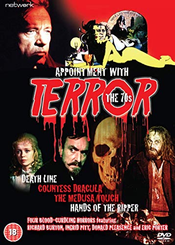 DVD cover for "Appointment With Terror: The 70s" horror film collection.