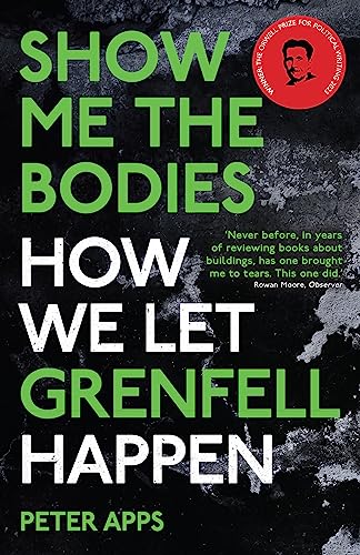 Book cover for Show Me the Bodies by Peter Apps with a dark textured background.