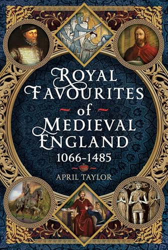 Book cover featuring portraits and scenes from Medieval England, 1066-1485.