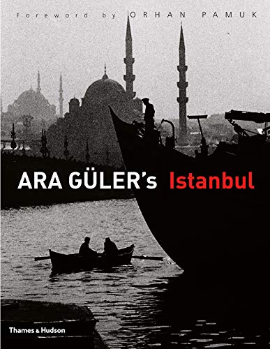 Black and white book cover showing a small boat and ship against Istanbul mosques.