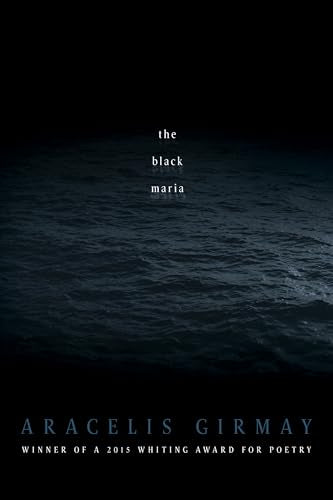 Dark blue water ripples on the cover of “The Black Maria” poetry book.
