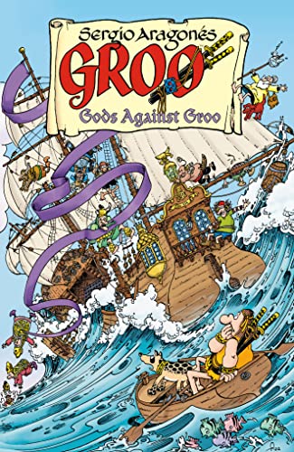 Groo" comic book cover depicts a ship in stormy seas with characters.