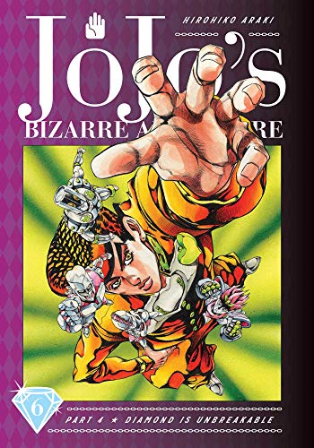 Manga cover featuring a character reaching forward with small robotic figures on a green background.