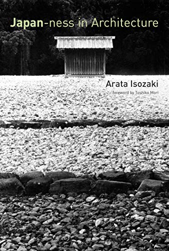 Book cover: “Japan-ness in Architecture” with a traditional building image.