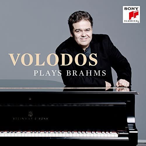 Arcadi Volodos at a Steinway piano, album cover for Brahms CD.