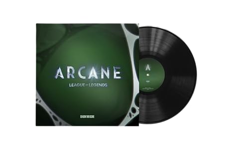 Arcane League of Legends Season 2 score vinyl record with green abstract cover art.