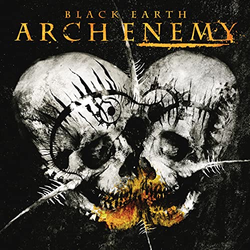 Arch Enemy “Black Earth” CD cover with skulls and thorny vines.