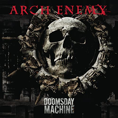 Arch Enemy album cover: skull surrounded by mechanical gears and weaponry.