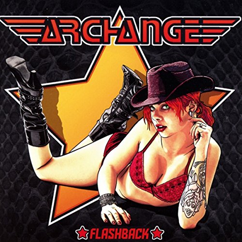 CD cover for Archange’s “Flashback” featuring a woman in a hat and boots.