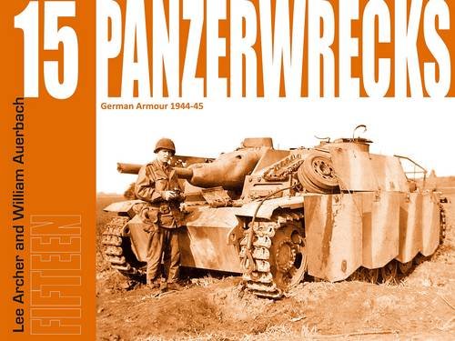 A soldier stands beside a German tank in this sepia-toned book cover.