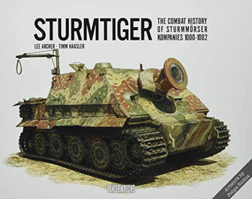 Book cover depicting a German Sturmtiger tank in camouflage, wartime history.