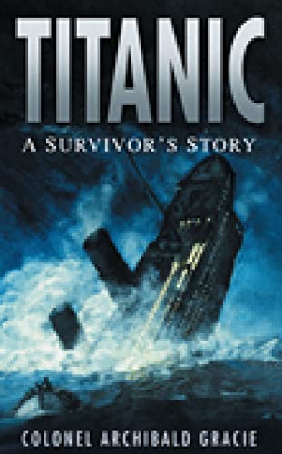 Book cover depicting the Titanic sinking into dark, turbulent water.