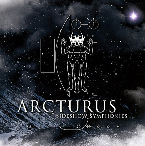 CD album cover for Arcturus’ “Sideshow Symphonies” featuring a white figure.