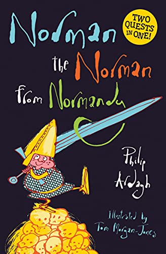 Book cover featuring a cartoon knight with a sword and gold coins.