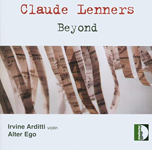 CD cover for "Beyond" by Lenners, Arditti, and Irvine, with musical scores.
