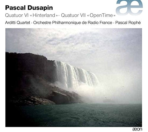 The image is a CD cover featuring a waterfall. Alt text: Waterfall cascading into a body of water, surrounded by rocky cliffs.