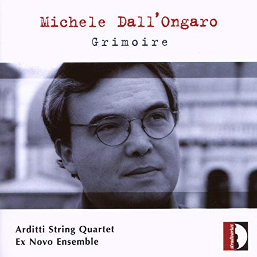 CD cover featuring a portrait of composer Michele Dall'Ongaro.
