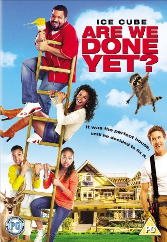 DVD cover for Are We Done Yet? featuring Ice Cube and family on a ladder.