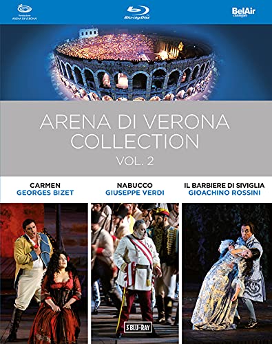 Blu-ray cover for Arena Di Verona Collection Vol. 2, featuring opera scenes.