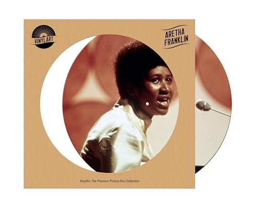 Aretha Franklin vinyl record cover with a portrait of the singer.