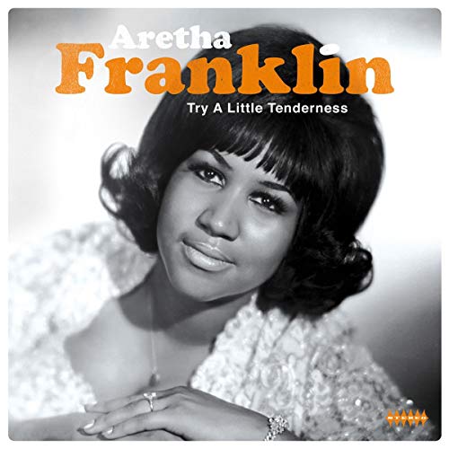 Aretha Franklin's portrait on the album cover "Try A Little Tenderness.
