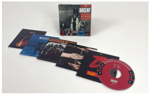 Argent Original Album Classics 5CD box set with five album covers and one disc.