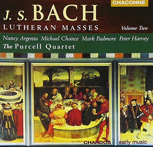 CD cover for J.S. Bach’s Lutheran Masses, Vol. 2 by The Purcell Quartet.