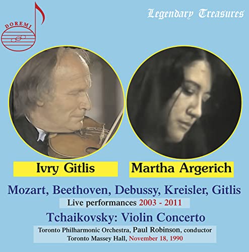 CD cover featuring portraits of Ivry Gitlis and Martha Argerich.
