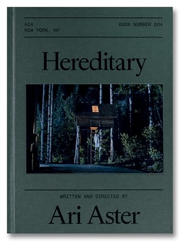 Book with screenplay text, likely paperback or softcover, with title and author information.