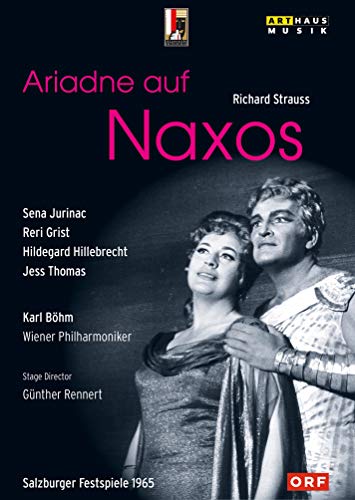 DVD cover for "Ariadne auf Naxos" featuring opera singers in costume.