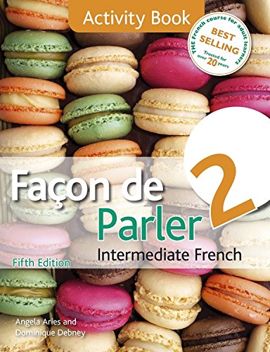 Façon de Parler 2" activity book cover with colorful macarons.