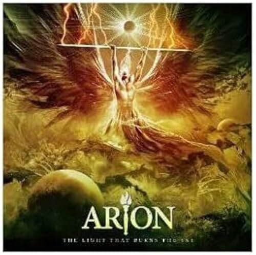 CD cover: winged figure with outstretched arms against a fiery sky.