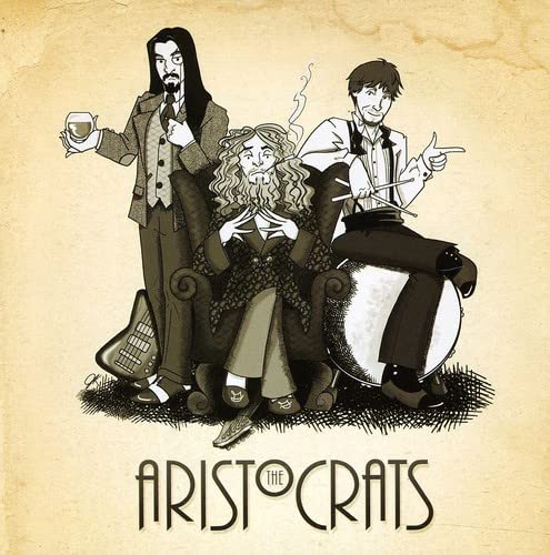CD cover art: three cartoon men in vintage attire, band name below.