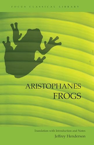 Book cover for "Frogs" by Aristophanes with a silhouetted frog.