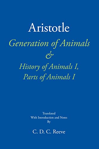 Blue book cover with title “Aristotle, Generation of Animals & History of Animals I.”