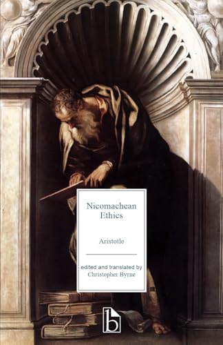 Book cover: “Nicomachean Ethics” by Aristotle, featuring a Renaissance painting.