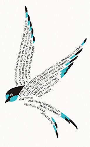 Book cover with a swallow-shaped design composed of text excerpts.