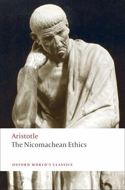 Book cover featuring a marble bust of Aristotle with the title and author text.
