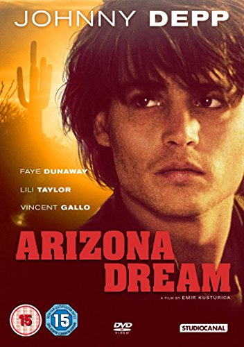 Arizona Dream DVD cover featuring Johnny Depp’s portrait and a cactus.